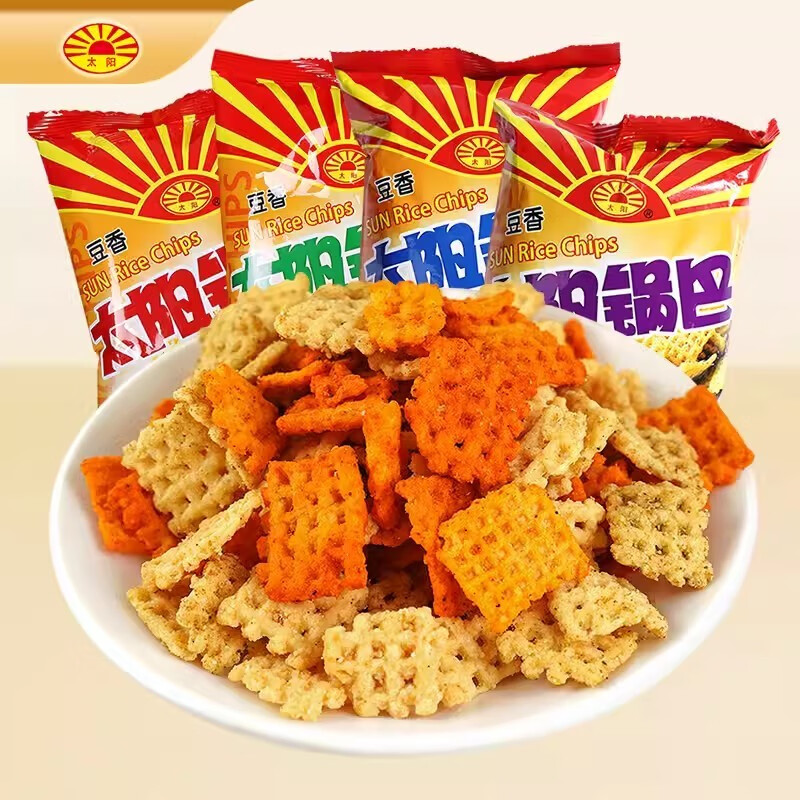 太阳锅巴 豆香 麻辣味 550g(50g*11袋) 辣道劲爽解馋休闲零食儿时回忆